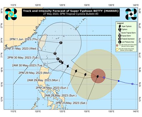 Typhoon Betty – latest updates .